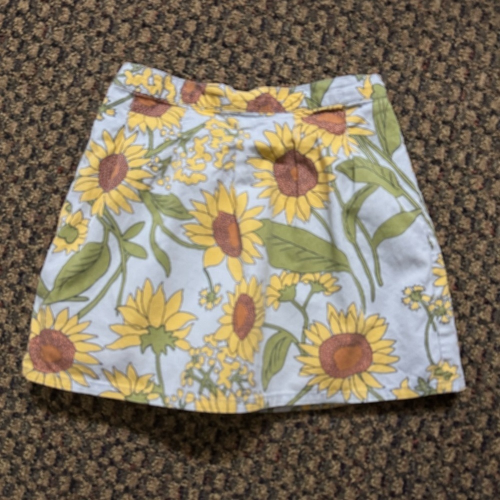 Vintage Y2K Gymboree 2003 Sunflower Skort Size 7